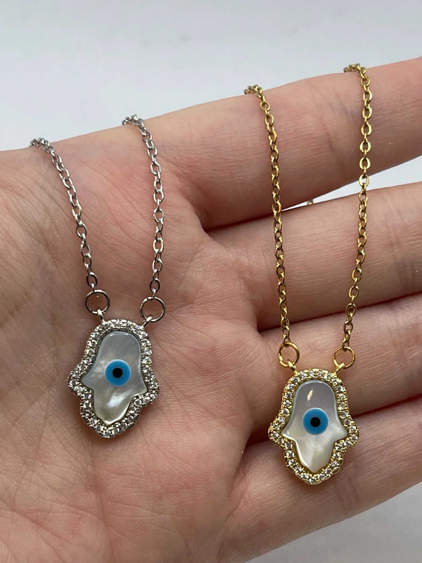 Hamsa Shell Necklace