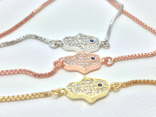 Hamsa Evil Eye Bracelet