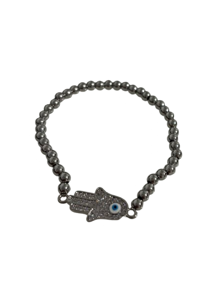 Hamsa Evil Eye Bead Bracelet