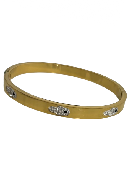 Hamsa Bangle Bracelet