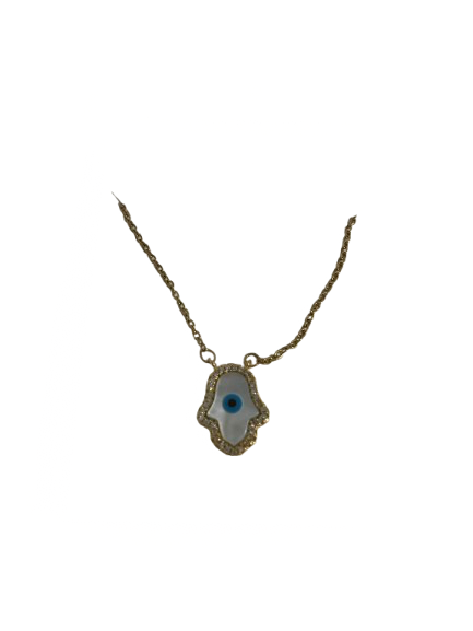 Hamsa Evil Eye Necklace