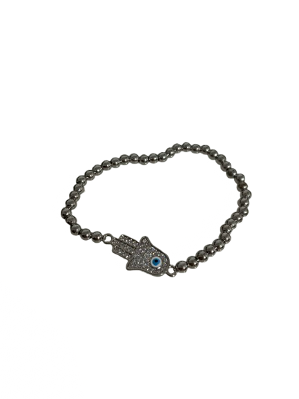 Hamsa Evil Eye Bead Bracelet