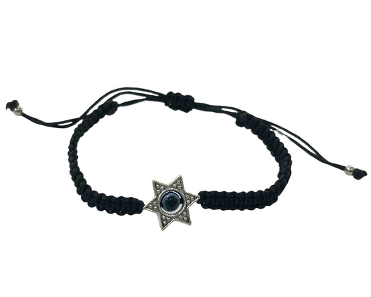 Magen David Evil Eye String Bracelet