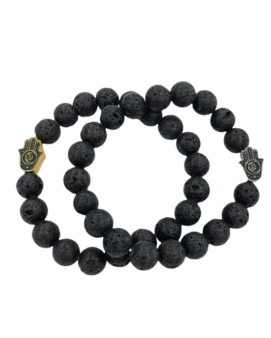 Hamsa Stone Bracelet