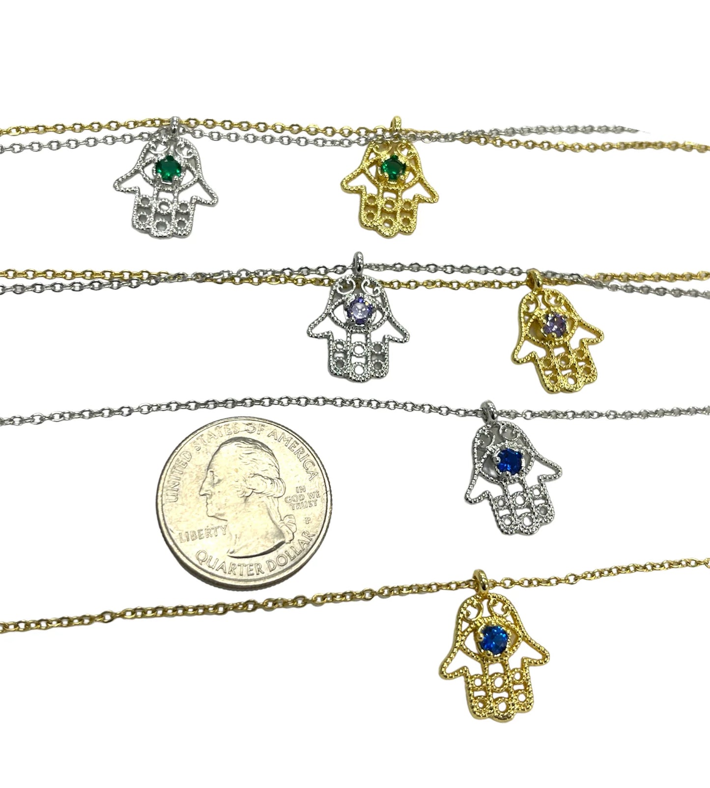 Hamsa Stone Necklace