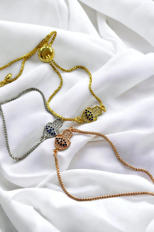 Hamsa Evil Eye Bracelet