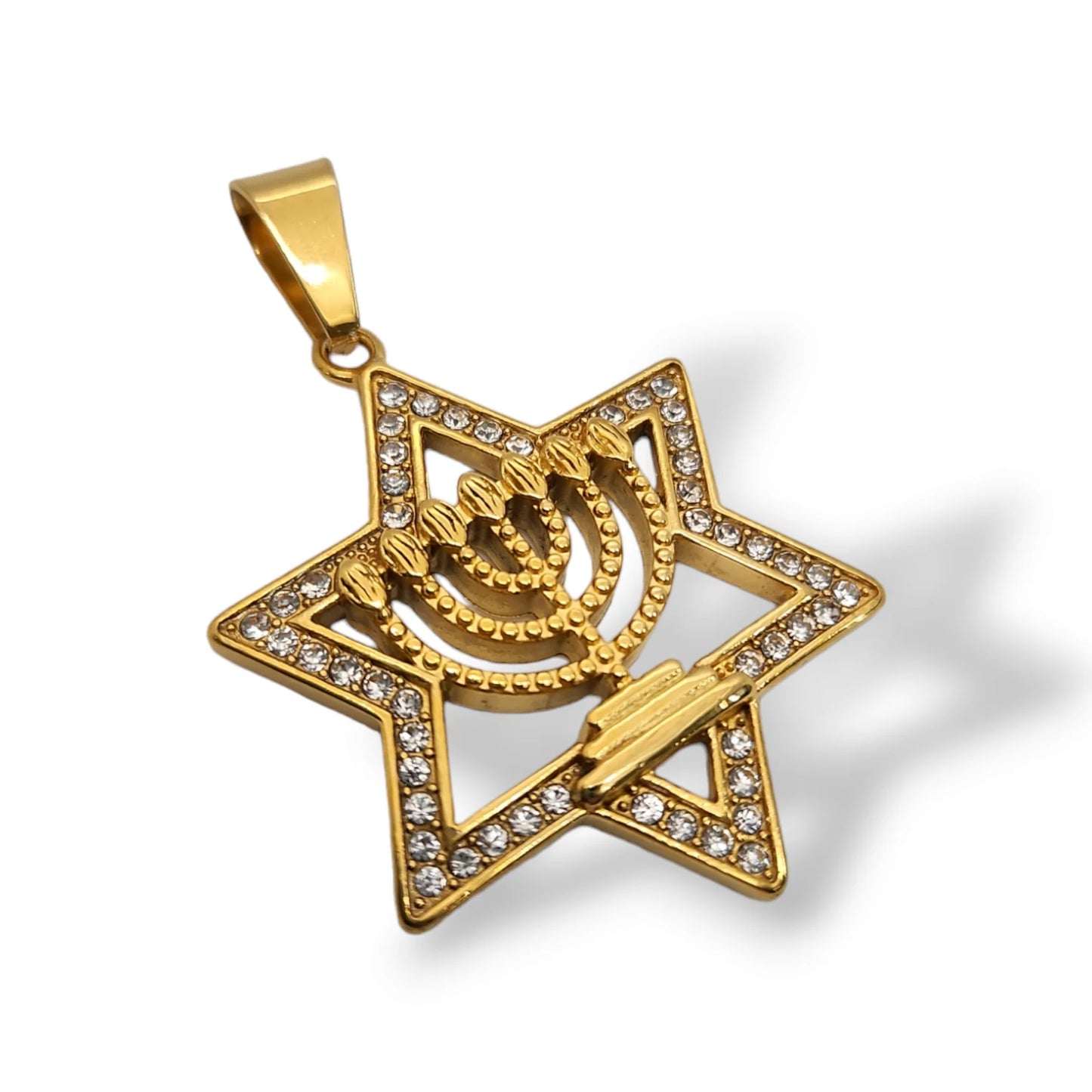 Menorah Magen David Pendant