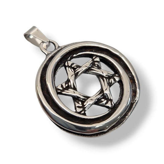 Round Magen David Pendant