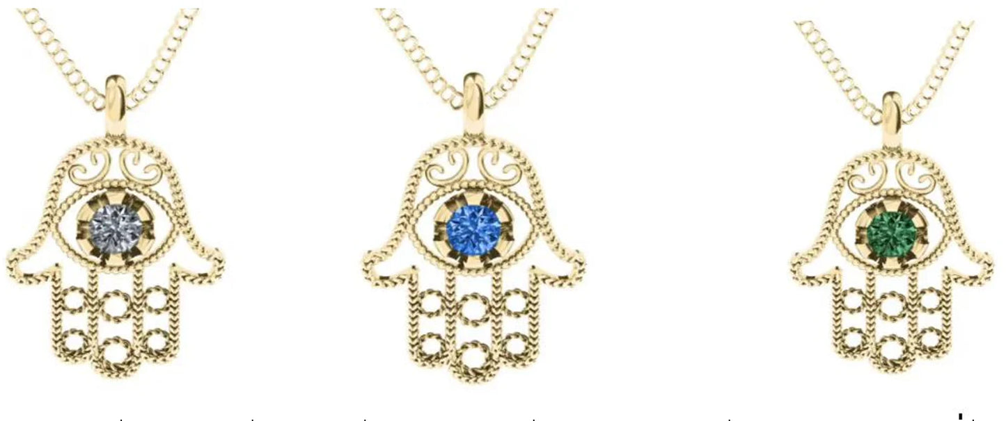 Hamsa Stone Necklace